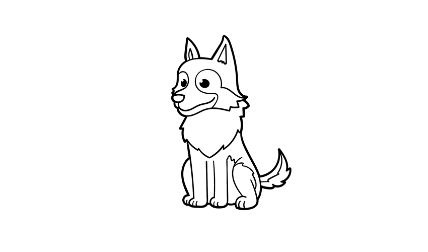 German shepherds Coloring pages