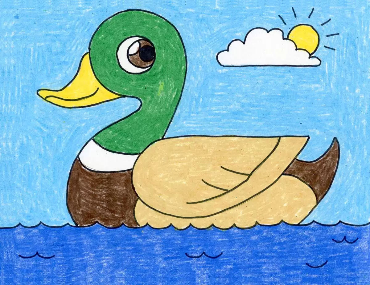 Learn To Draw Duck Drawing Images | Drawing Tutorial