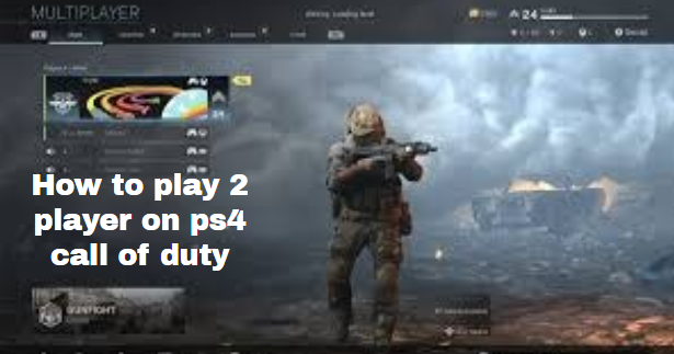 How to play 2 player on ps4 call of duty