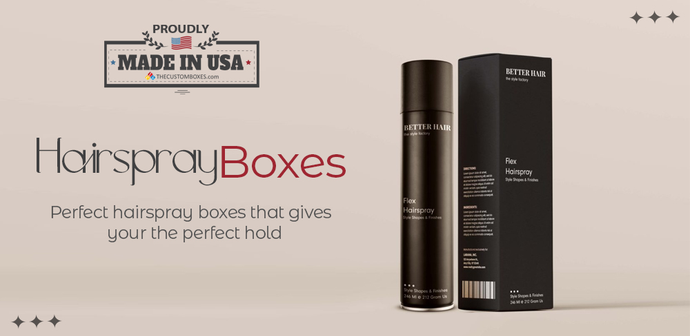 hairspray packaging boxes